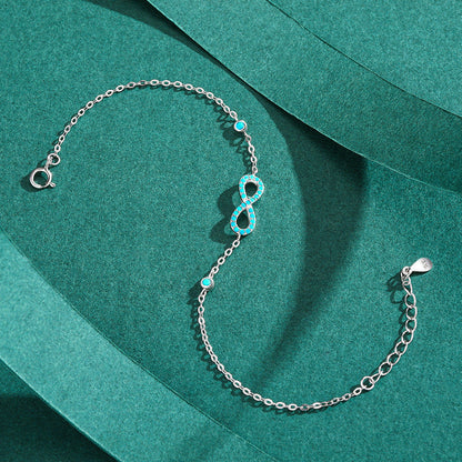 Blue Infinity Bracelet